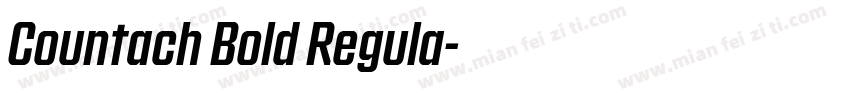 Countach Bold Regula字体转换